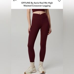 OFFLINE By Aerie Real Me High
Waisted Crossover Legging Brown Size Extra Small